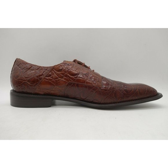 Giorgio Brutini Balat Brown Alligator Print Tassel Lace Up Oxfords Men\'s 12 M main image 9